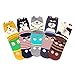 KEAZA Cotton Crew Socks Liner Sock for Women 5pack WZ10 (C1)