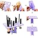 ESARORA Makeup Brush Dryer Rack, 26 Holes Makeup Brush Air Drying Organizer Folding Collapsible Air Drying Tower Brush Dryer (STYLE 2)