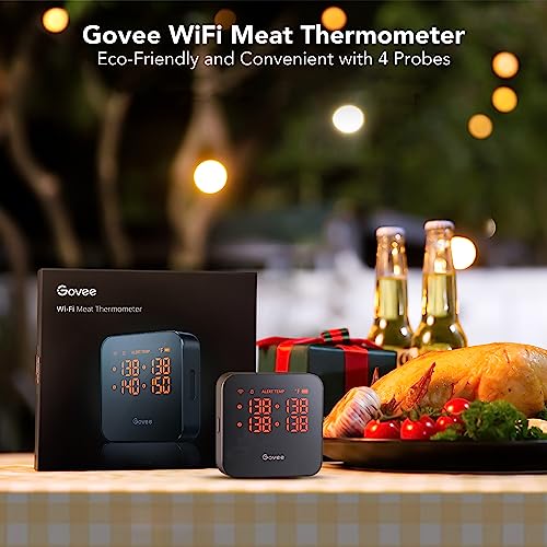Govee WiFi Meat Thermometer, Wireless Meat Thermometer with 4 Probe