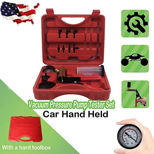 Car Hand Held Vacuum Pressure Pump Tester Set Brake Fluid Bleeder Bleeding Tools