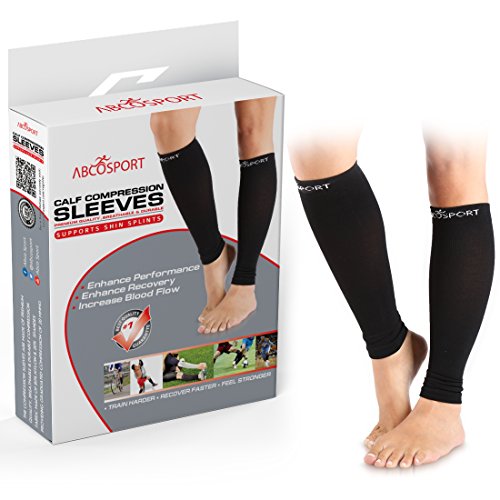 Compression Sleeve Calf and Shin Splints Support With Guard leg