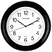 Adalene Wall Clocks Battery Operated Non Ticking 13 Inch Large Wall Clock Silent, Black Numbers, Quiet Analog Quartz Decorative Wall Clock For Kids Bedrooms, Living Room, Kitchen, Bathroom