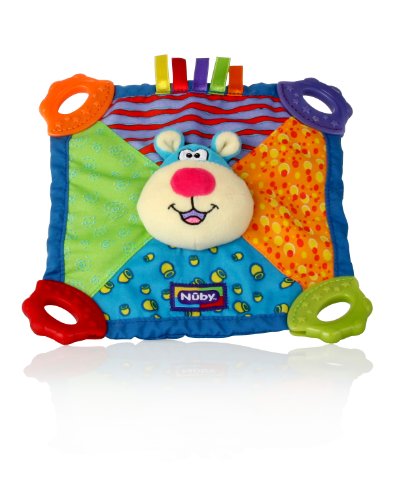 Nuby Plush Teething Blankie, Characters May Vary