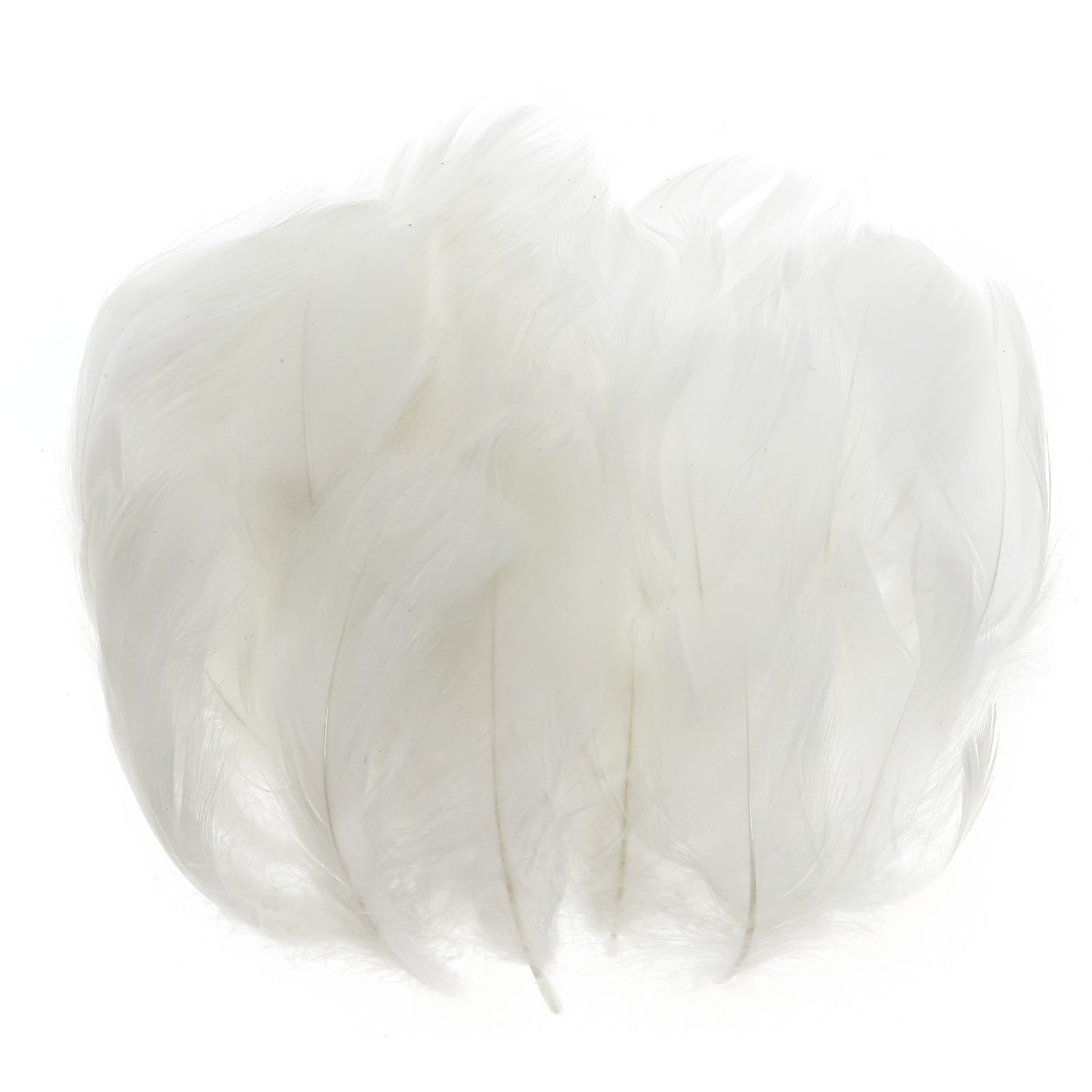 PATIKIL Colorful Feathers 3-5inch, 300pcs Goose Feathers Bulk for Crafts DIY, Wedding Home Party Decorations Dream Catcher, White