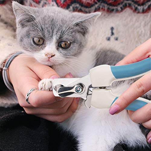 Aritan Pet Nail Clippers and Trimmer with Safety Guard and Nail Grind File, Professional Stainless Large Dog Cat Rabbit Bird Nail Scissor, Pet Grooming Nail Care Tool at Home