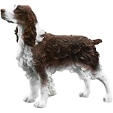 Realistic English Springer Spaniel Figurine Brown Springer Spaniel Statue | Resin Dog Sculpture Lifelike Springer Spaniel Decor for Desk/Table/Shelf/Car,Unique Dog Memorial Gift for Dog Lovers