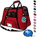 PetAmi Airline Approved Pet Carrier for Cat, Soft Sided Dog Carrier for Small Dogs, Cat Travel Supplies Accessories for Indoor Cats, Ventilated Pet Carrying Bag Medium Large Kitten Puppy, Small Red