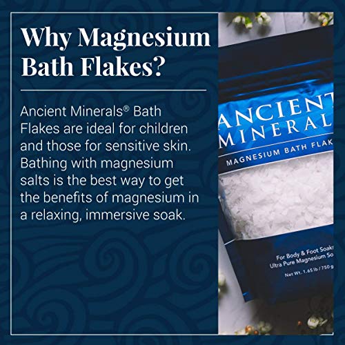 Ancient Minerals Magnesium Bath Flakes Single use Magnesium Chloride