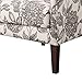 Madison Park Arianna Accent Hardwood, Faux Linen Modern Contemporary Style Living Room-Sofa Furniture Swoop Wing Arm Bedroom Chairs Seats, Deep, Floral