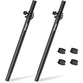 Vondynote 2-Pack Extend Subwoofer Poles Only Fit Subs with 35mm Pole Mount | 32.8"-51.1" Height Adjustable, 35mm Pole Mount, Only Fit Subs with 35mm Mount, Extended Speaker Pole