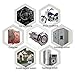 Ulincos Momentary Push Button Switch U16F1 1NO1NC Silver Stainless Steel Shell with 12V Green LED Ring Suitable for 16mm 5/8