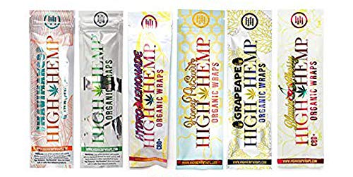 Organic Wraps - Tobacco Free, Vegan, Non-GMO! 6 Flavors to Choose from: Grape Ape, Honey Pot Swirl, Maui Mango, Original, Hydro Lemonade, and Blazin Cherry! (Variety, 30 Packs)