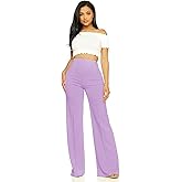 Cemi Ceri Women’s High Waist Wide Leg Dress Pants – Elegant Work Trousers, Office & Casual Wear, Flared Business Slacks