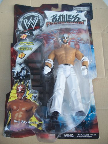 WWE Rey Mysterio White Real Scan Ruthless Aggression by Jakks Pacific