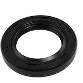 uxcell Metric Rotary Shaft Oil Seal 30x47x7mm TC Double Lips Rubber, Black