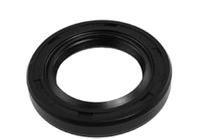 uxcell Metric Rotary Shaft Oil Seal 30x47x7mm TC Double Lips Rubber, Black