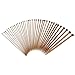 BlastCase 36pcs 18 Size Carbonize Bamboo Single Pointed Knitting Needles Set