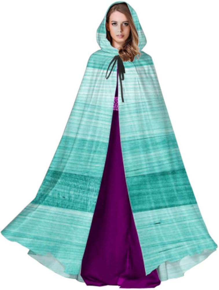 Colorful Retro Cute Art Painting Hooded Cloaks for Women