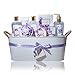 Spa Gift Baskets for Women Lavender - #1 mothers day gift set in essential oils for Relaxation -11 Pcs At Home Spa Kit - Holiday Beauty Gift Ideas, bubble Bath, Body lotion scrub, bath bomb salts