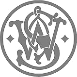 Smith and Wesson Sticker Round Decal 3.75