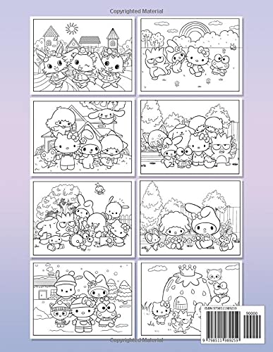 Sanrio Coloring Book: Creative Coloring Books For Adults Sanrio ...