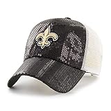 NFL New Orleans Saints Women's Brilliance OTS Challenger Adjustable Hat, Black, Women's