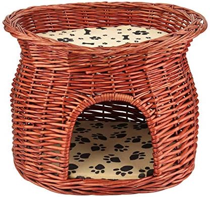 cat wicker bed