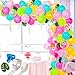 Whaline 123Pcs Tropical Hawaii Balloon Arch Garland Kit with Tying Tool Luau Party Decor with Palm Leaves Multicolor Latex Confetti Balloons for Summer Flamingo Moana Beach Birthday Party Supplies