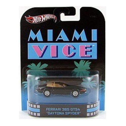 Hot Wheels Retro Miami Vice 1:55 Die Cast Car Ferrari 365 GTS4 