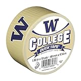 Duck Brand 240285 University of Washington College Logo Duct Tape, 1.88-Inch by 10 Yards, Single Roll