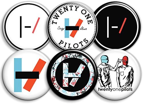 Twenty One Pilots Button Badges (Set of 6)