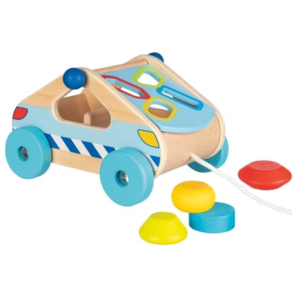 Goki - Shape Box - Drag Car Balls for Babies, Colour (Multicoloured) (58718)