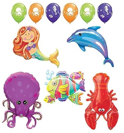 Amazon Com Ultimate Mermaid And Sea Animals Birthday Party Under