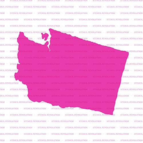 Washington State Stencil Template - Reusable Stencil with Multiple Sizes Available