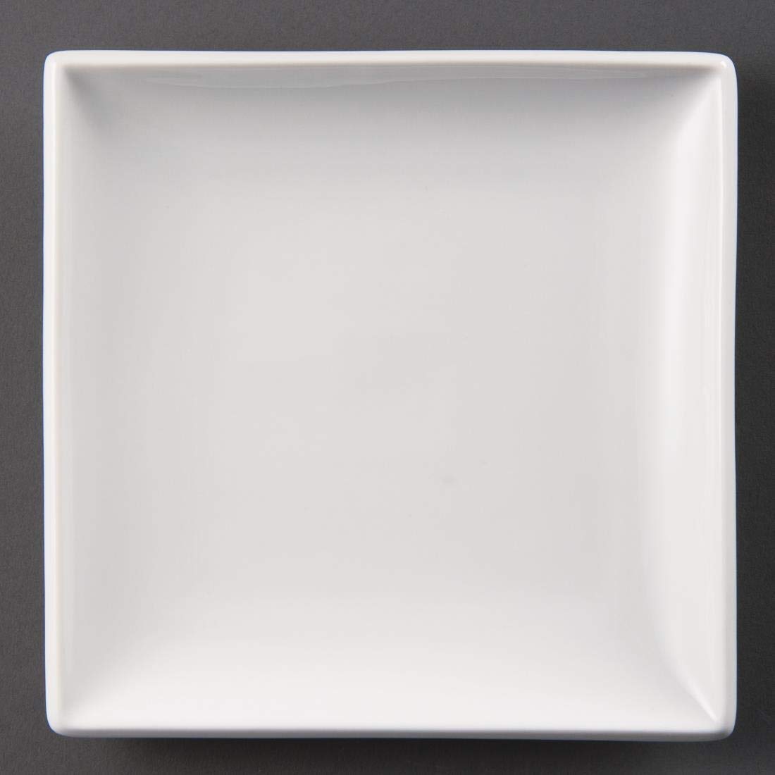 Olympia Square Plates Whiteware in Porcelain - White - 180 x 180 mm - 12 pc