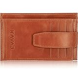 KAVAJ Wallet Munich Men's Genuine Leather RFID Blocking Wallet, cognac-brown