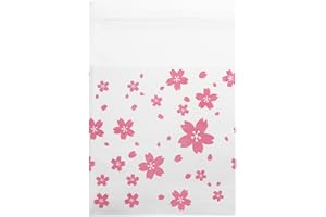 100PCS Resealable Cookie Bags, Flower Patterns Self Sealing Bags Plastic Cookie Packaging for Packaging Candy and Products