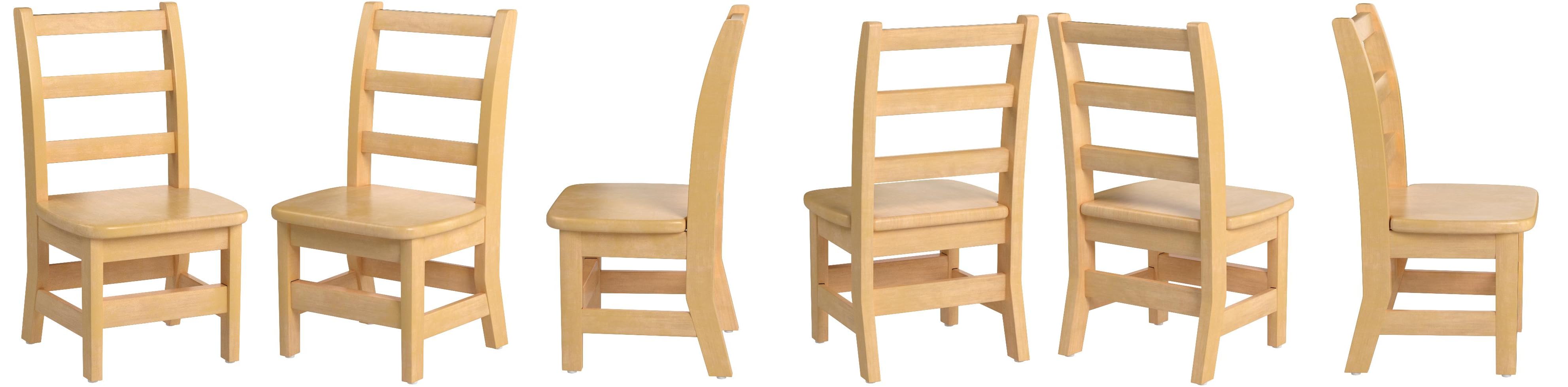Amazon Com Jonti Craft Kydz Ladder Back Chair Pair 16 Height Home Kitchen