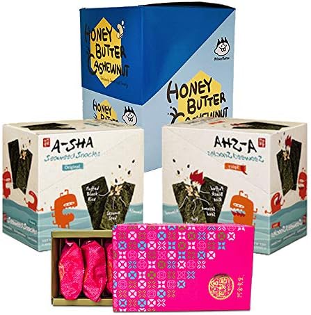 Prince Katsu Honey Butter Nuts, sweet and savory nuts, 12 x 35g pouch box, made in Korea (Honey Butter Cashew, Snacks Box)