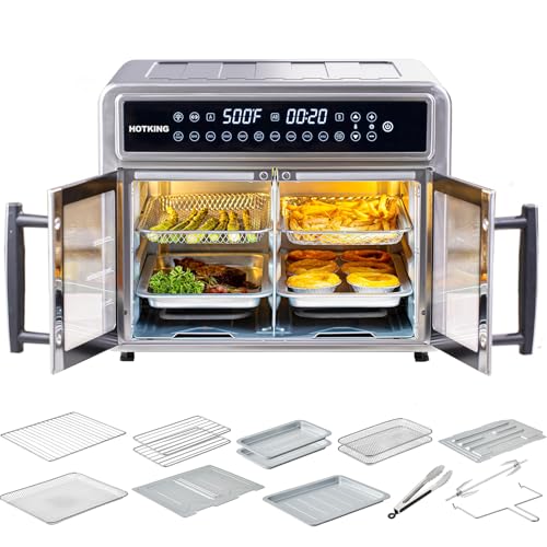 HotKing Dual-Zone Air Fryer Toaster Oven Combo