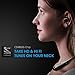 Mpow Jaws Gen-4 Bluetooth Headphones, Wireless Neckband Headphones W/Call Vibrate & 13 Hrs Playtime, Bluetooth Headset W/CVC 6.0 Noise Cancelling Mic, Black