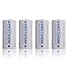 16340 Battery, EASTSHINE E07 700mAh RCR123A 3.7V Li-ion Rechargeable CR123A 4Packs for Arlo Flashlight