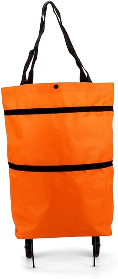 Bolsas reutilizables con ruedas, plegables, de gran capacidad, para