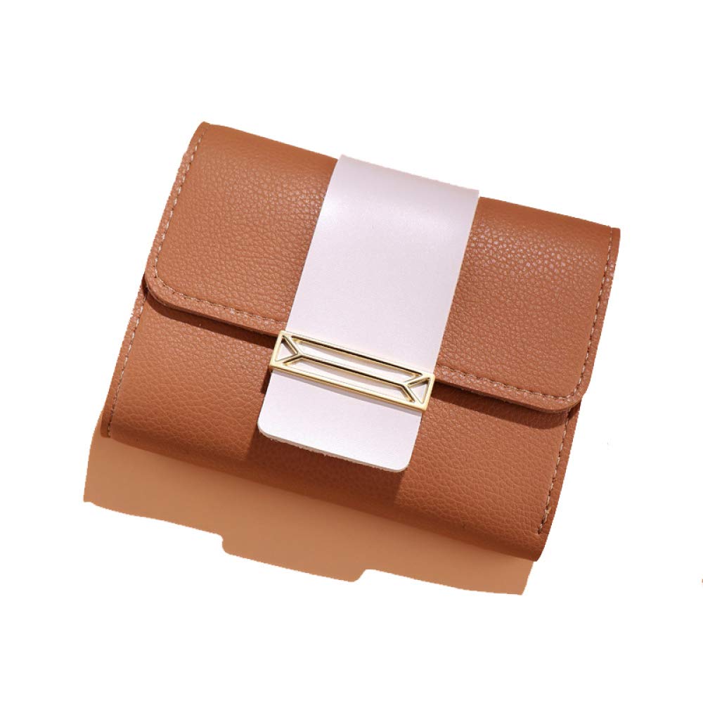 555 Gutumn Gnd Winter WGllet Women//Short Color ContrGst SmGll Fresh Three Fold WGllet//LGdies Student SmGll Coin Purse//Yellow//G