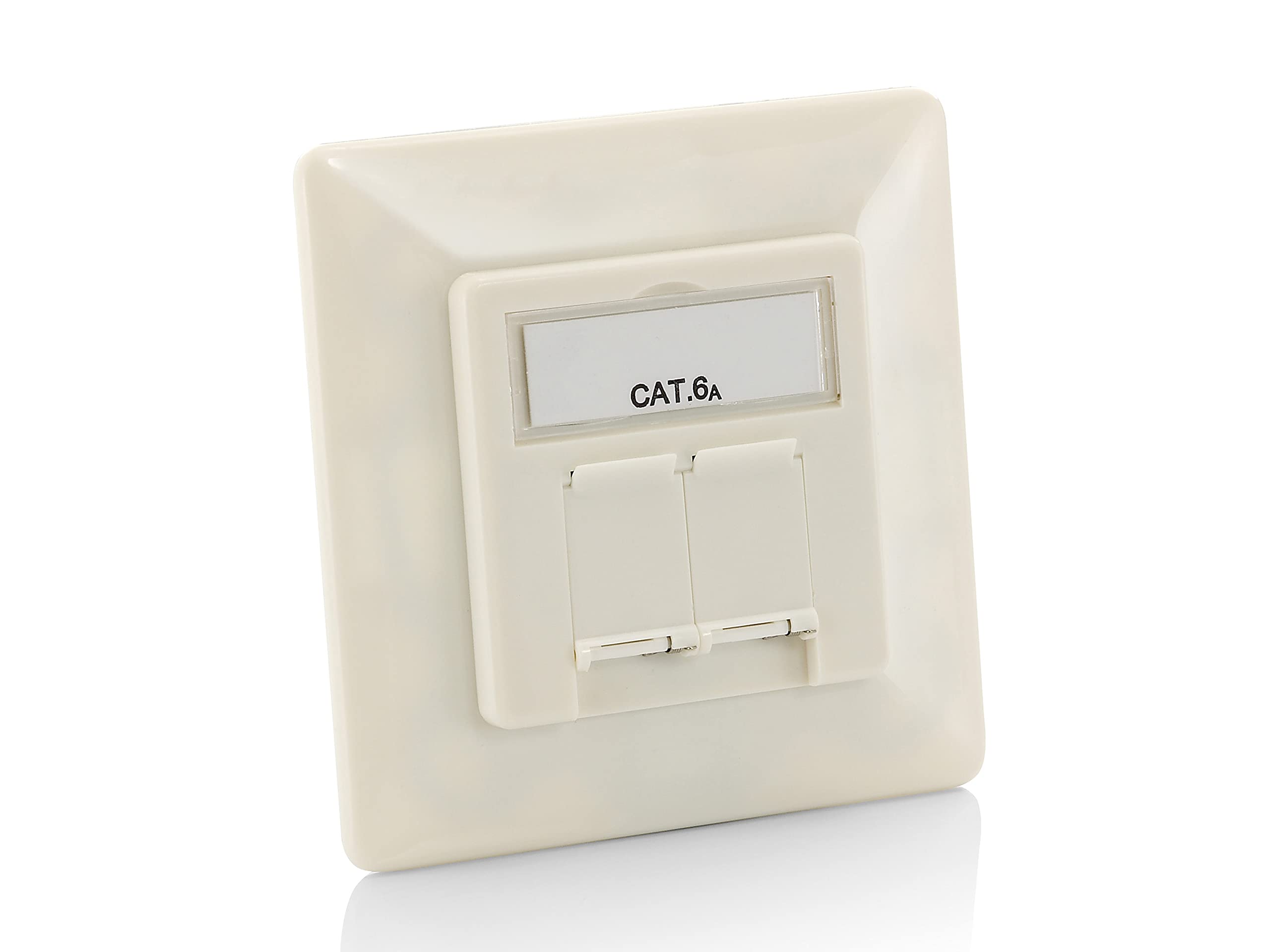 Equip Cat.6A German Modular Faceplate - socket-outlets — image 1