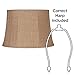 Natural Burlap Large Drum Lamp Shade 13