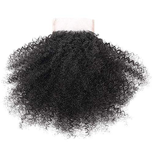 Afro-Kinkys-Curly-4x4-Free-Part-Lace-Closure-Mongolian-Virgin-Human-Hair-Pre-Plucked-Natural-Hairline-4B-4C-Natural-Color-14-Inch