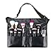 Makeup Brush Bag 28 Pockets Portable Professional Cosmetic Holder Organizer with Artist Belt Strap PU Leather(Brushes Not Included) by S'agapo