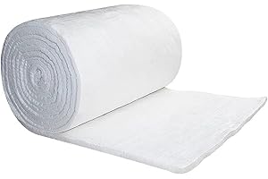 ALXYF High-Temperature 2400F Ceramic Fiber Insulation Blanket 283.4"×24"×0.8"(Thick) - Fireproof & Heat Resistant for Dishwashers, Wood Stoves, Kilns, Forges, Furnaces, Fireplaces, Foundries, Pizza Ovens