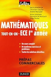 Mathématiques, ECE 1re année